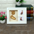 amazon hot selling wholesale custom 8x10 black wood baby hand and foot print frame